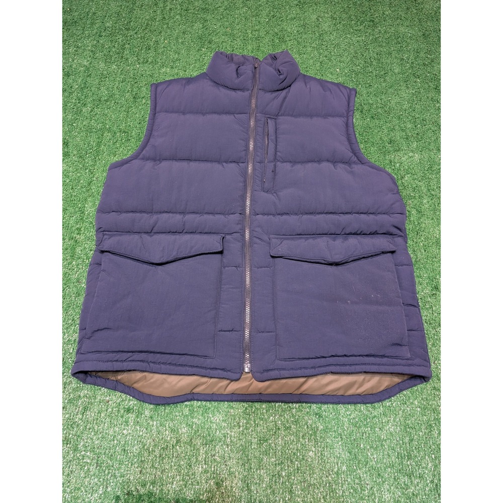 J. Crew Nordic Puffer Vest‎ All Weather Designs Pockets Full Zip Large